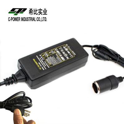Moderne 60W-Autoadapter DC 12V auf AC 220V mit Desktopverbindung 12VDC 5A Stromversorgung