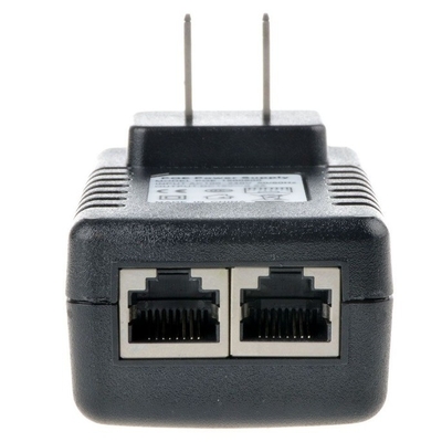 Schwarz 24V 1A Wandstecker POE Injektor Ethernet Adapter IP Telefon Kamera Stromversorgung 24 V