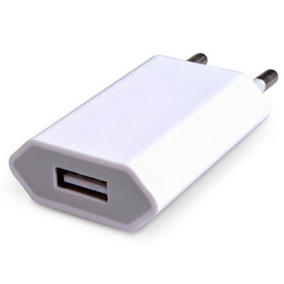 USB-Wandladefach Stecker DC-Ausgang Typ Schwarz Weiß 5V 1A Für iPhones Samsung Android LG