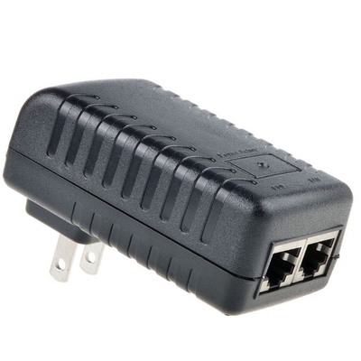 Schwarz 24V 1A Wandstecker POE Injektor Ethernet Adapter IP Telefon Kamera Stromversorgung 24 V