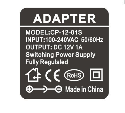 12V Gleichstromadapter für CCTV-LED-Überspannungs- und Kurzschlussschutz garantiert
