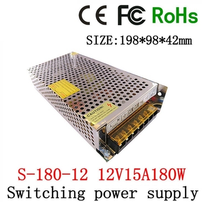 Einziger Ausgang 12V 15A 180W Gleichstromversorgung für Schaltnetzteile bei 50/60Hz