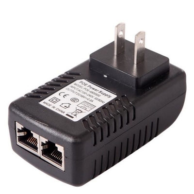 POE-Injektor Ethernet-Adapter 48V 500mA Wandstecker zur Stromversorgung von IP-Telefon/Kamera