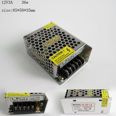 12v Gleichstrom 3,2A 3A 36W CCTV-Stromversorgung für Silberdesign und -Leistung