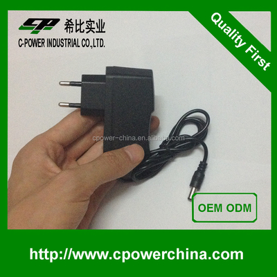 AU Wandmontage Gleichstrom-Ausgang Typ 12V 1A 5V 2A 6V 2A 9V 2A Adapter 12VDC 1A Wechselstromadapter