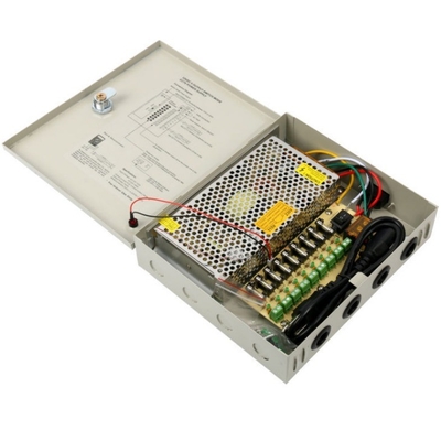 Kompakte 12v 10a 9 Kanäle Stromversorgungskiste für CCTV-Kamera Ausgangsfrequenz 50/60Hz