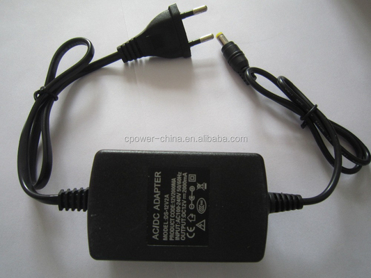 US AC 100-240V zu DC 12V 2A Stromversorgungsadapter für elektronische Produkte mit LED-Leuchten