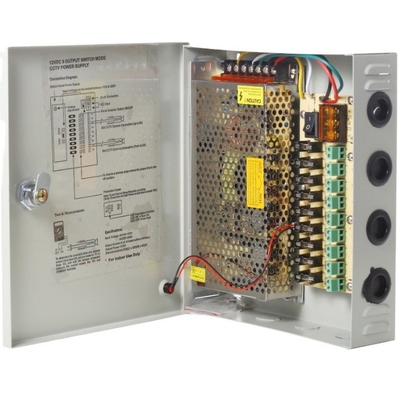 Hochfrequenz 12V 10A 120W 18ch CCTV-Kamera Schaltnetzteil mit CE ROHS FCC