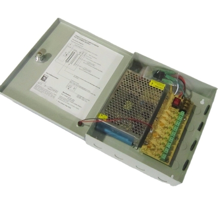CCTV-Stromversorgungskasse 9CH 12V 5A Gleichstrom-Ausgang 60W Effizienz 90% Ausgangsfrequenz 50/60Hz