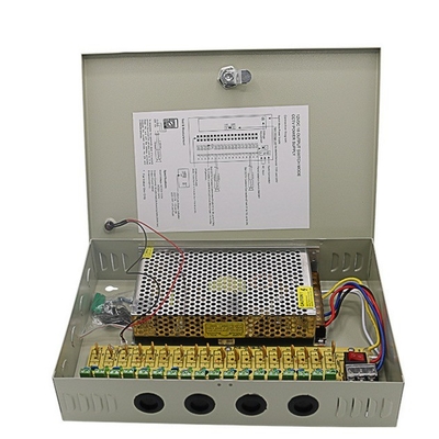 C-Power 2KG PTC Sicherung 18CH Sicherheitskamera Stromversorgung DC 12V 20A für DVR CCTV