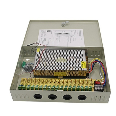 C-Power 2KG PTC Sicherung 18CH Sicherheitskamera Stromversorgung DC 12V 20A für DVR CCTV