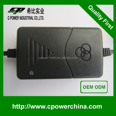 Schwarz-Weiß 12V 2A 24V 1A Stromversorgungsadapter für LED-Streifenlicht