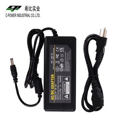 Effizienz 88% 24VDC 72W 24V 3A AC DC Desktop-Stromversorgung zu Ihrer Zufriedenheit