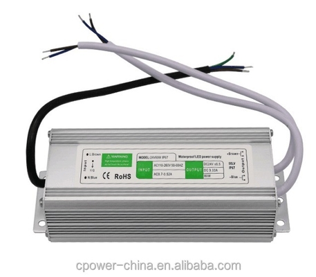 Wasserdicht 80W 45W 50W 60W 100W 120W DC12V/24V LED-Stromversorgungstransformer IP67/IP66