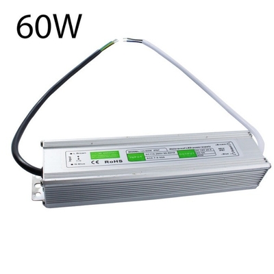 Einziger Ausgang 60W 5A IP67 wasserdicht LED-Stromversorgung 12V AC/DC mit 86% Wirkungsgrad
