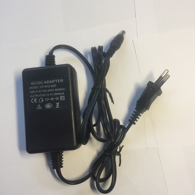 24 Watt AC/DC-Stromadapter für CCTV-Ausgangsfrequenz 50/60Hz Ausgangsleistung 1-50W