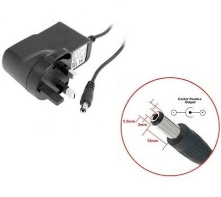 Gleichspannungsausgang Typ Schwarzer Plastik 12V Adapter 6W 12W 1A 0.5A 12 Volt 0,5 Ampere Stromversorgung