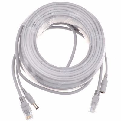 PVC Jacket 5/10/15/20/30M Grau CAT5/CAT-5e Ethernet RJ45 Gleichspannung CCTV Netzwerk Lan Kabel