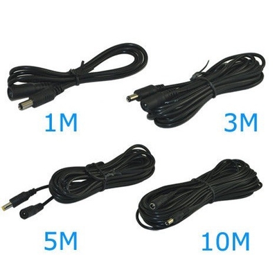 12V Männlich auf weiblich 2.1x5.5MM Verlängerungsstromkabel für CCTV-Kamera Kupferleiter