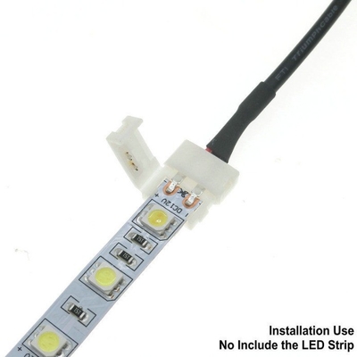 3528/5050 LED-Streifen 2Pin weiblicher Steckverbinder Gleichspannungskabel mit Tinkupfer und PVC