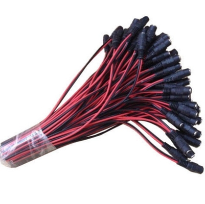 5.5x2.1mm Pigtail Männlich weiblich Gleichstromkabel für CCTV-Kamera LED-Leuchten 12V Kupferleiter