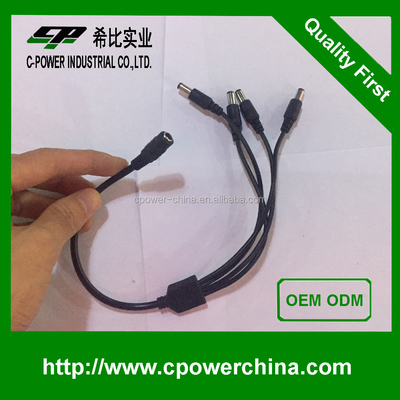 Stromversorgung 5.5*2.1 Gleichstromanschluss mit offenem Drahtkabel und Mehrkern-PVC-Jacket