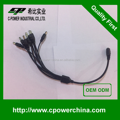 Stromversorgung 5.5*2.1 Gleichstromanschluss mit offenem Drahtkabel und Mehrkern-PVC-Jacket