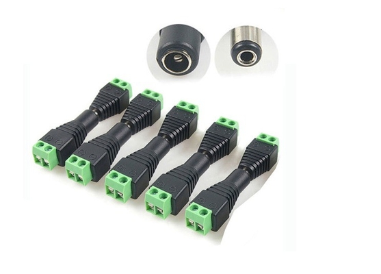DC 5,5 x 2,1 mm Leistung Männlich Jack Adapter Kabel Stecker Anschluss für CCTV / LED Geschlecht weiblich