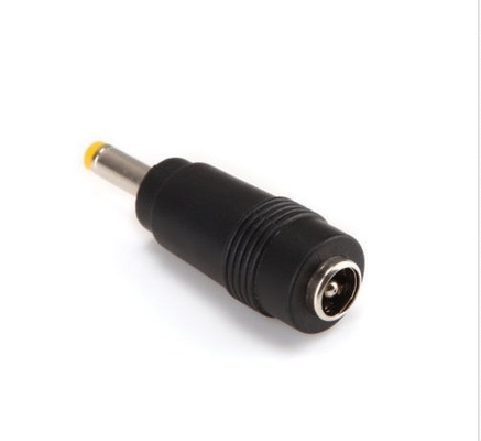 Schwarzer Adapter für Gleichstromanschluss 5.5x1.7mm Männlich zu 5.5x2.1mm Weiblich Jack-Anschluss