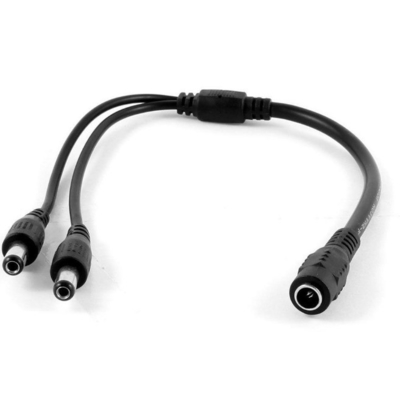 5.5x2.1mm/5.5x2.5mm Steckverbinder Gleichspannungssplitterkabel für CCTV mit niedriger und mittlerer Spannung