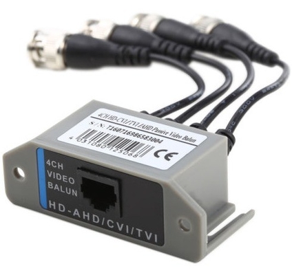 - 4CH HD passives Video Balun Transceiver BNC zu UTP RJ45 CCTV über Twisted Pairs