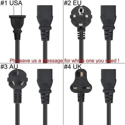 86% Wirkungsgrad 50W LED-Adapter für 100-240V AC 50/60Hz DC12V DC 5V 10A 8A 6A 2A Schwarz