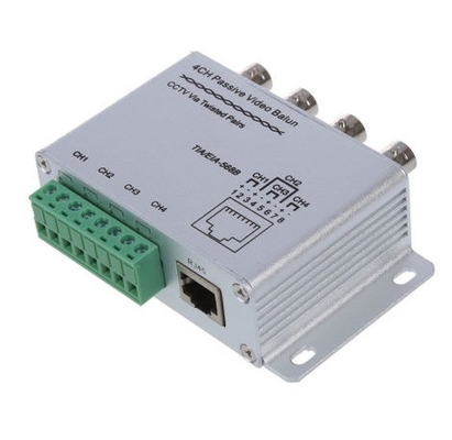 Videoübertragung 4CH CAT5 HD Passive UTP Video Balun BNC Weiblicher Empfänger RJ45 für CCTV-System