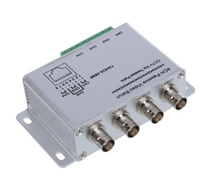 Videoübertragung 4CH CAT5 HD Passive UTP Video Balun BNC Weiblicher Empfänger RJ45 für CCTV-System