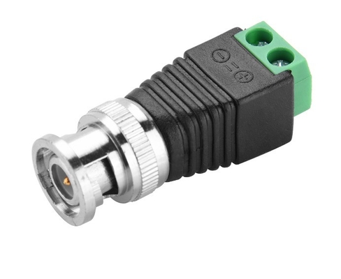 CAT5 bis BNC Koaxial Video Balun 2,1 mm Männlicher Gleichspannungskonnektor-Kit AF als CCTV-Zubehör