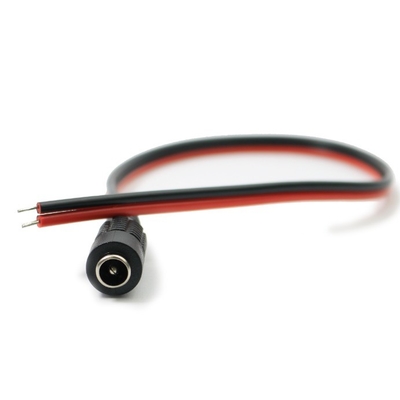 27/30cm Länge Gleichstrommast Weibliches Kabel Anschluss Blei Schweinenschwanz Draht CCTV Jack Kamera Stecker