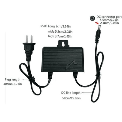 AC 100-240v 50-60hz Eingabe Schwarze Schale 12v2a Netzausrüstung für Außenanwendungen