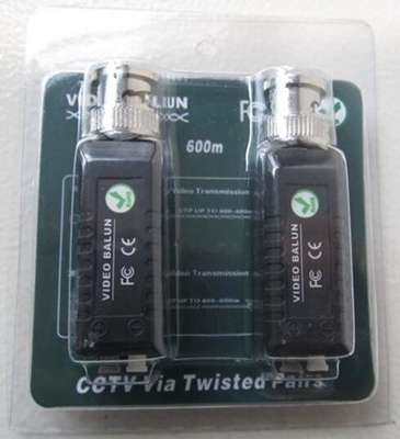CAT5e CAT6 bis Kamera Balck Einkanal Passiv BNC Video Balun Transceiver Adapter