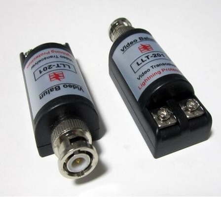 Sicheres CCTV Coax BNC Video Balun Transceiver Adapter für Kamera DVR Schwarzgehäuse
