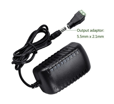 12V/24V Gleichstrom 2A/1A/3A Stromversorgungsadapter für 12V 3528/5050 LED-Streifenlicht 24W Leistung