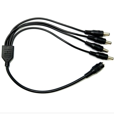 Kupferleiter Niedrigspannung 2.1*5,5mm CCTV-Sicherheitskamera Stromspalterkabel mit Schalter