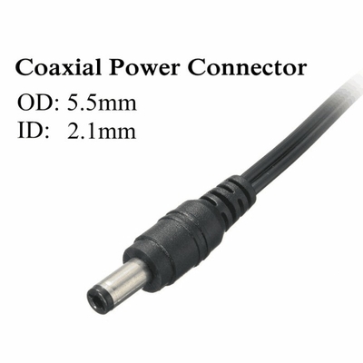 Kleine Größe 12V 1A 12W 1000mA Gleichstromadapter mit Ein-/Aus-Schalter für LED-Licht CCTV
