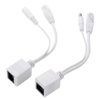 CE-Zertifikat Paare POE Ethernet Injektor Splitter Adapter Kabel für CCTV RJ 45 RCA