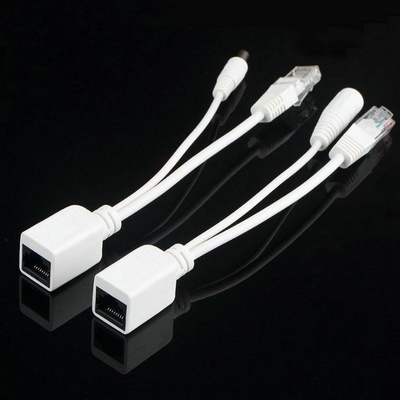 CE-Zertifikat Paare POE Ethernet Injektor Splitter Adapter Kabel für CCTV RJ 45 RCA