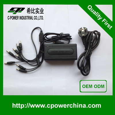 12VDC 5A 4 Ports 8 Ports Multiple Output Power Adapter mit 85% Wirkungsgrad durch C-Power