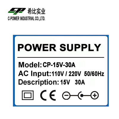 450 Watt Wechselstrom 15 V 30 A Projektorstromversorgung für Massagesessel und CCTV-LED von C-Power
