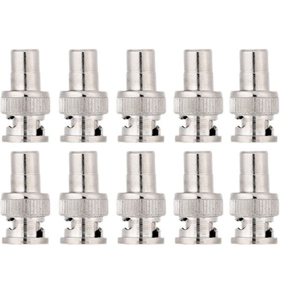 Männlich zu weiblich BNC zu RCA Koaxial Connector Adapter Silber für Überwachungskamera
