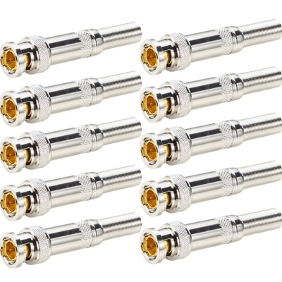 Überlegene Silber BNC Männlicher Stecker Stecker Adapter für Audio-Video-Kabel ohne Schweißen