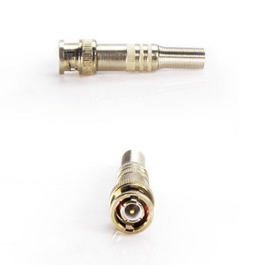 Überlegene Silber BNC Männlicher Stecker Stecker Adapter für Audio-Video-Kabel ohne Schweißen