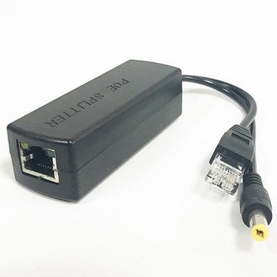 48V 12V IEEE 802.3af Compliant Active POE Splitter Adapter für CCTV 205mm Drahtlänge